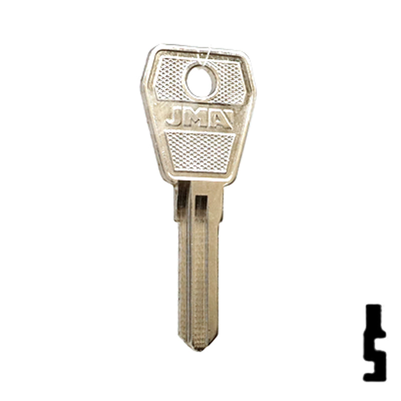 Uncut Key Blank | Lowe & Fletcher | LF-21 Padlock Key JMA USA