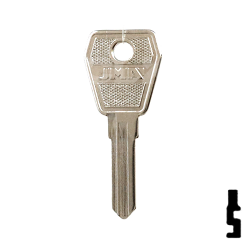 Uncut Key Blank | Lowe & Fletcher | LF-21 Padlock Key JMA USA