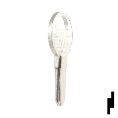 Uncut Key Blank | Master | 1092K Padlock Key Ilco