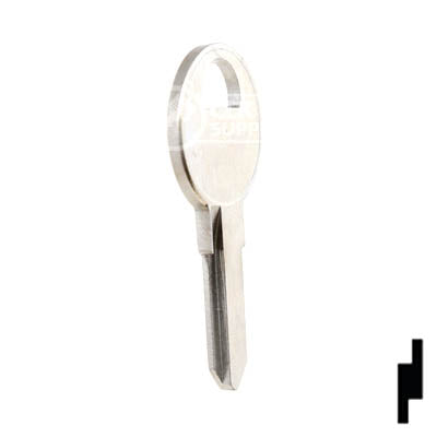 Uncut Key Blank | Master | 1092K Padlock Key Ilco