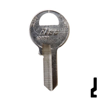 Uncut Key Blank | Master | 1092R Padlock Key Ilco