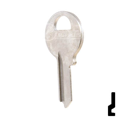 Uncut Key Blank | Master | 1092R Padlock Key Ilco