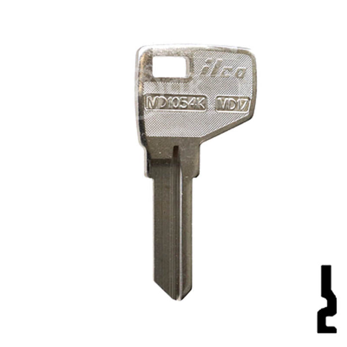 Uncut  Key Blank | Master, Dexter | MD1054K, MD17 Padlock Key Ilco