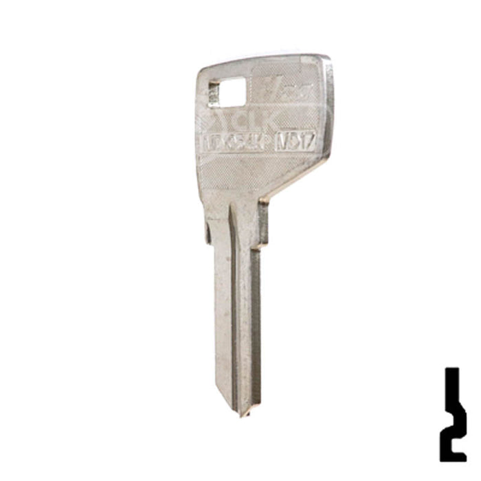 Uncut  Key Blank | Master, Dexter | MD1054K, MD17 Padlock Key Ilco