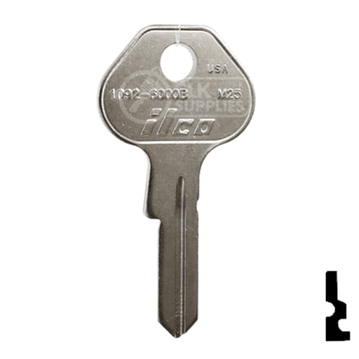 Uncut  Key Blank | Master Padlock | 1092, 6000B, M25 Padlock Key Ilco