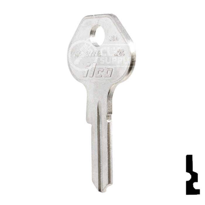 Uncut  Key Blank | Master Padlock | 1092, 6000B, M25 Padlock Key Ilco