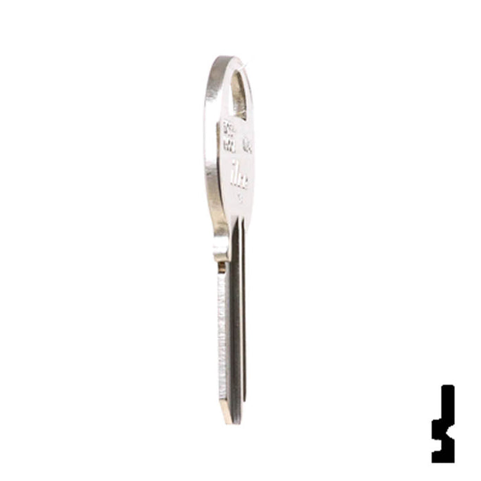 Uncut Key Blank | Master Padlock | 1092-600A-M24 Padlock Key Ilco