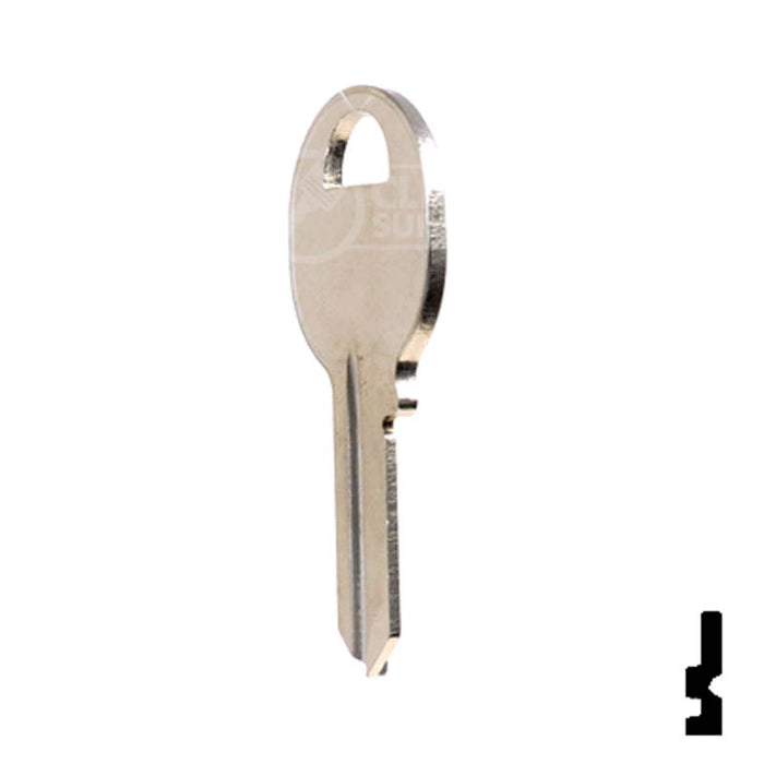 Uncut Key Blank | Master Padlock | 1092-600A-M24 Padlock Key Ilco