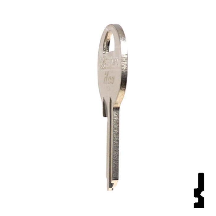 Uncut Key Blank | Master Padlock | 1092-600A-M24 Padlock Key Ilco