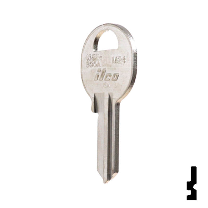 Uncut Key Blank | Master Padlock | 1092-600A-M24 Padlock Key Ilco