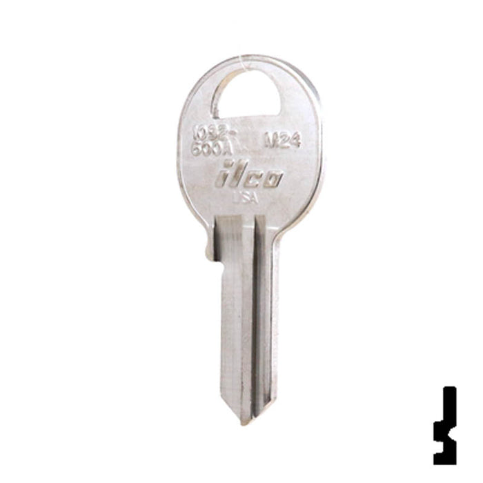 Uncut Key Blank | Master Padlock | 1092-600A-M24 Padlock Key Ilco