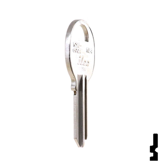 Uncut Key Blank | Master Padlock | 1092-600A-M24 Padlock Key Ilco