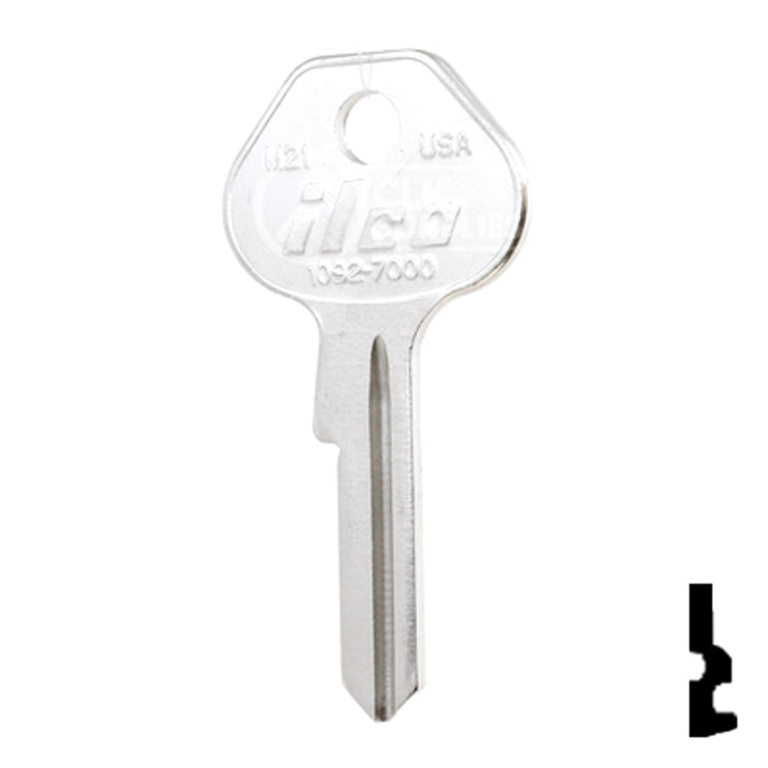 Uncut Key Blank | Master Padlock | 1092, 7000, M21 Padlock Key Ilco