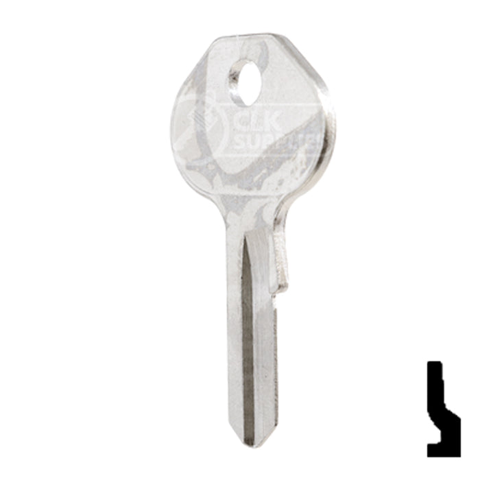 Uncut Key Blank | Master Padlock | 1092-900. M19 Padlock Key Ilco