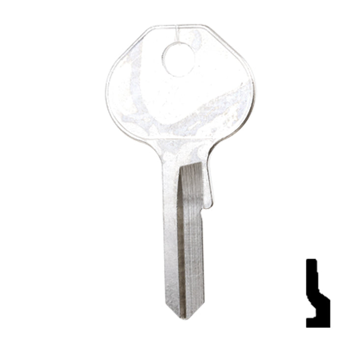 Uncut Key Blank | Master Padlock | 1092-900. M19 Padlock Key Ilco