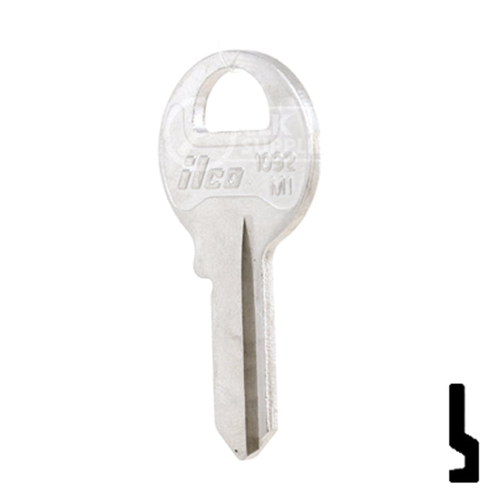 Uncut  Key Blank | Master Padlock | 1092, M1 Padlock Key Ilco