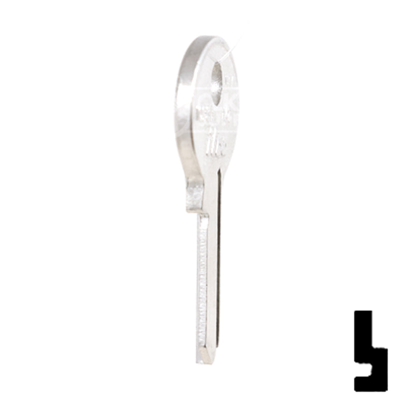 Uncut Key Blank | Master Padlock | 1092B, M2 Padlock Key Ilco