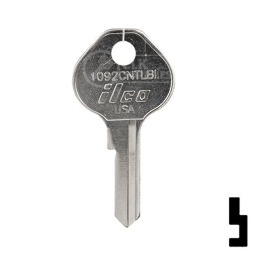 Uncut Key Blank | Master Padlock | 1092CNTLBI Padlock Key Ilco