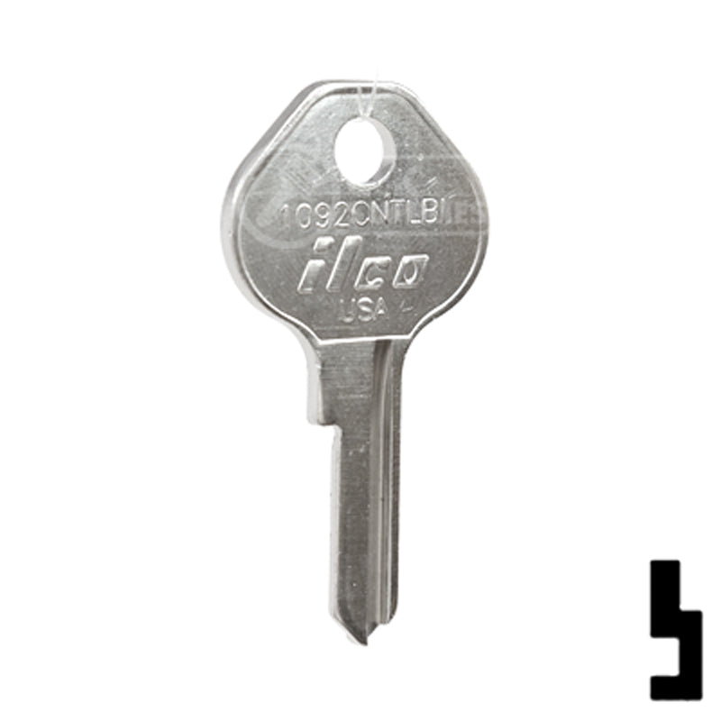 Uncut Key Blank | Master Padlock | 1092CNTLBI Padlock Key Ilco