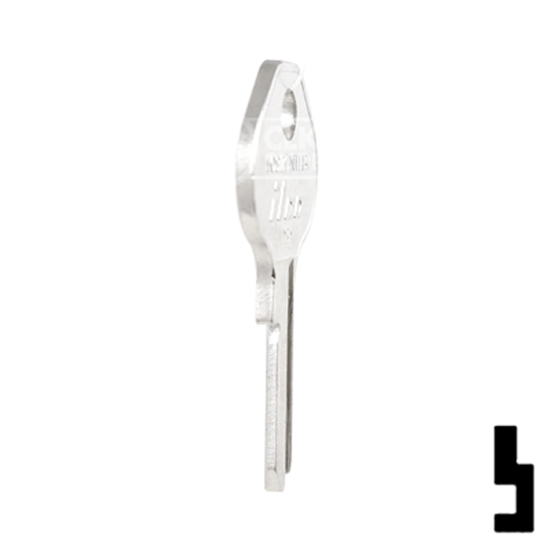 Uncut Key Blank | Master Padlock | 1092CNTLBI Padlock Key Ilco