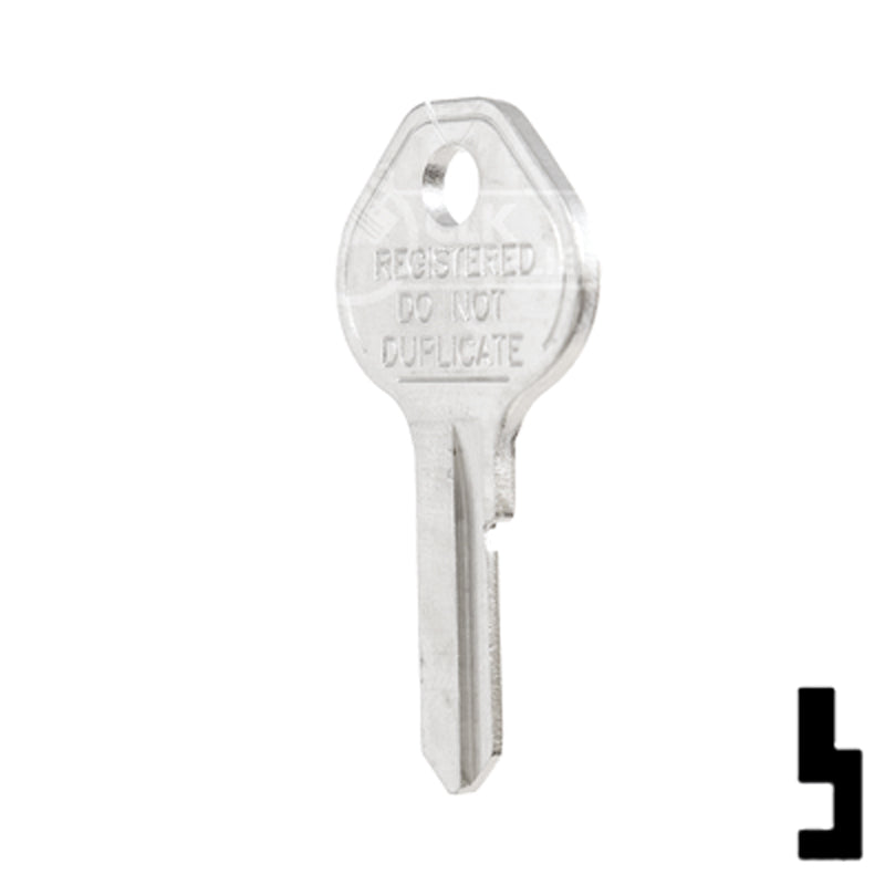 Uncut Key Blank | Master Padlock | 1092CNTLBI Padlock Key Ilco