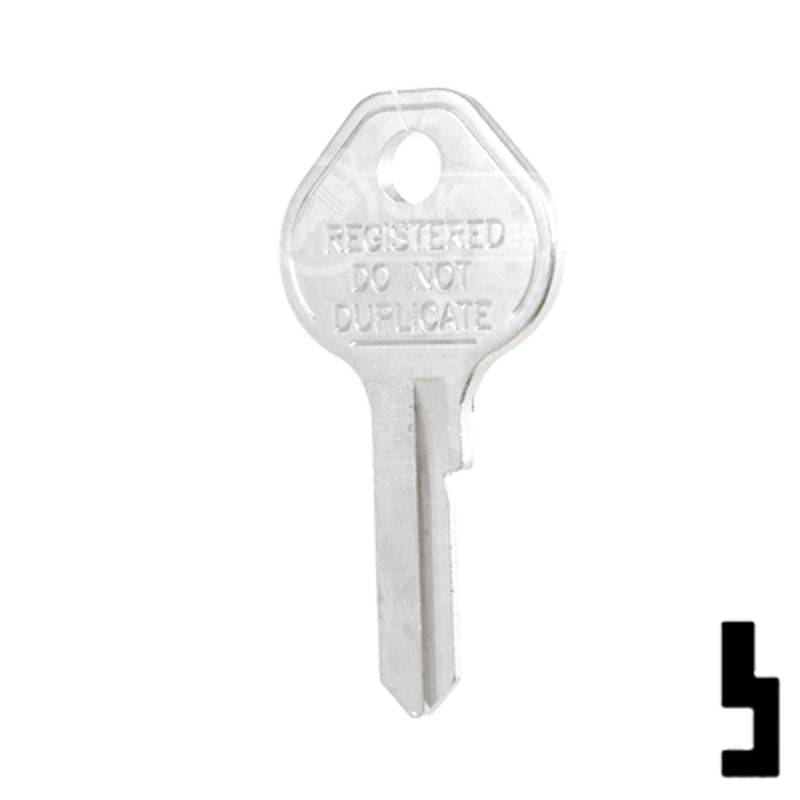 Uncut Key Blank | Master Padlock | 1092CNTLBI Padlock Key Ilco