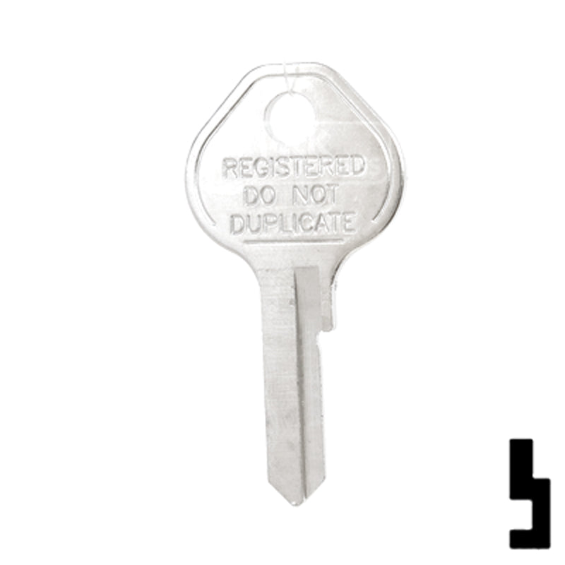 Uncut Key Blank | Master Padlock | 1092CNTLBI Padlock Key Ilco
