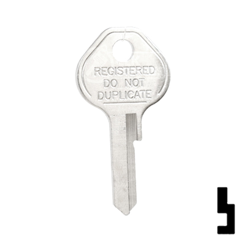 Uncut Key Blank | Master Padlock | 1092CNTLBI Padlock Key Ilco