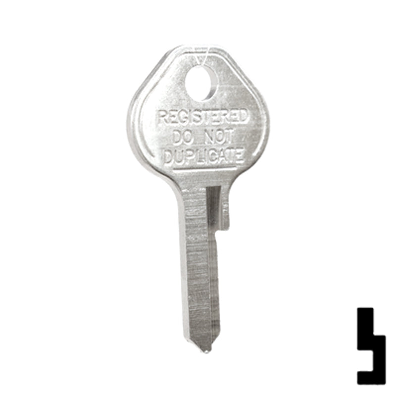 Uncut Key Blank | Master Padlock | 1092CNTLBI Padlock Key Ilco