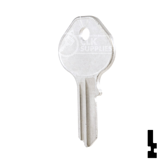 Uncut Key Blank | Master Padlock | 1092DS, M13 Padlock Key Ilco