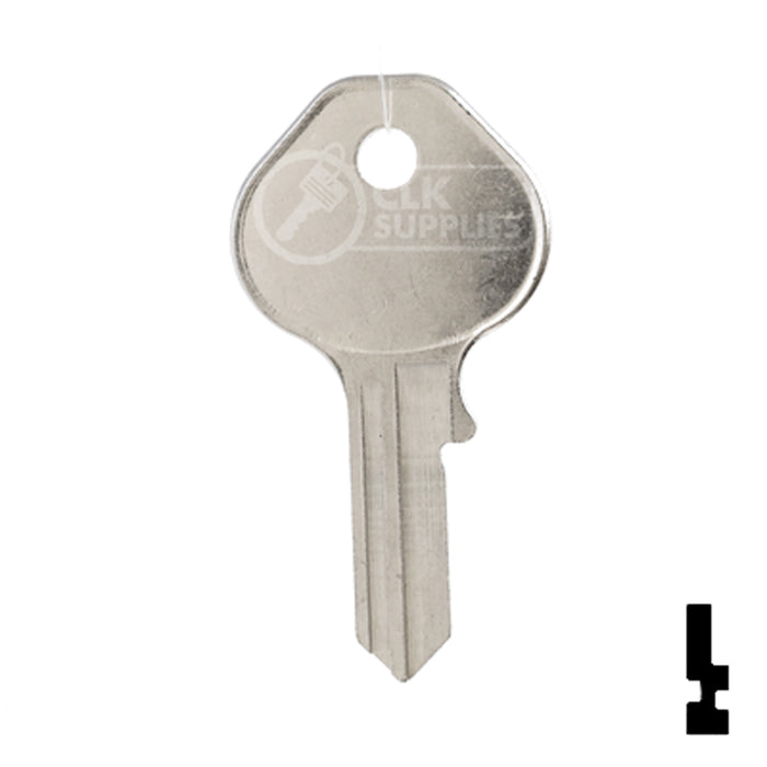 Uncut Key Blank | Master Padlock | 1092DS, M13 Padlock Key Ilco