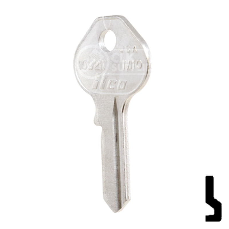 Uncut  Key Blank | Master Padlock | 1092N, M10 Padlock Key Ilco