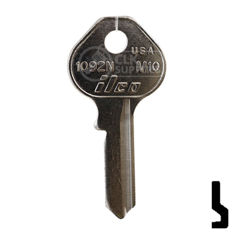 Uncut  Key Blank | Master Padlock | 1092N, M10