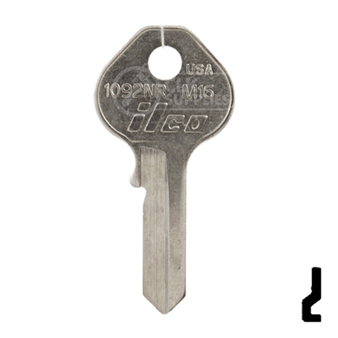 Uncut Key Blank | Master Padlock | 1092NR, M16