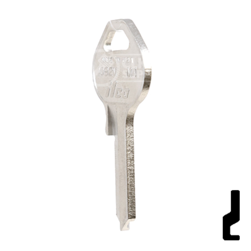 Uncut  Key Blank | Master Padlock | 1092V, M4 Padlock Key Ilco