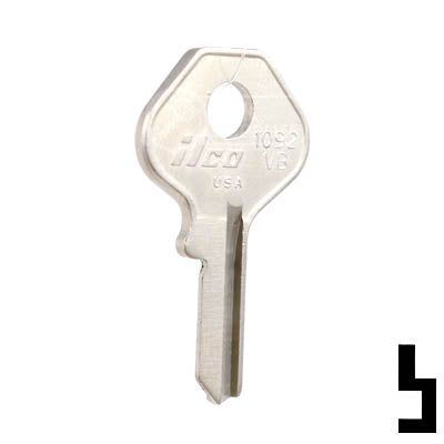 Uncut Key Blank | Master Padlock | 1092VB Padlock Key Ilco