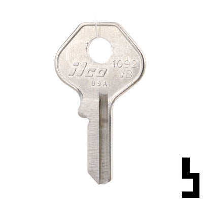 Uncut Key Blank | Master Padlock | 1092VB Padlock Key Ilco