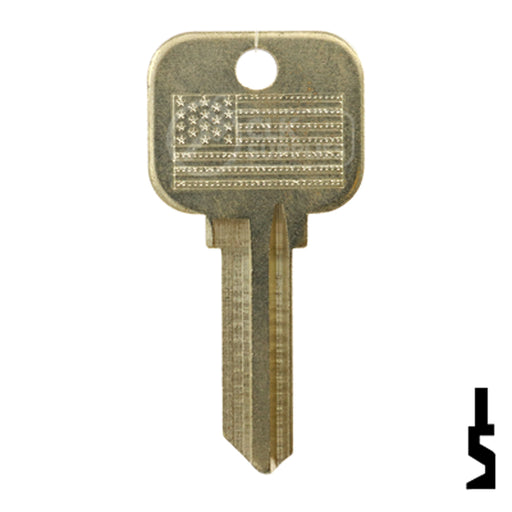 Uncut Key Blank | Master Padlock, Dexter | BD18XR Padlock Key Framon Manufacturing Company, Inc