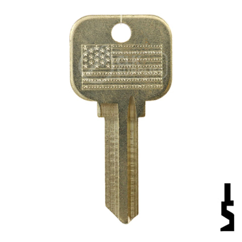 Uncut Key Blank | Master Padlock, Dexter | BD18XR