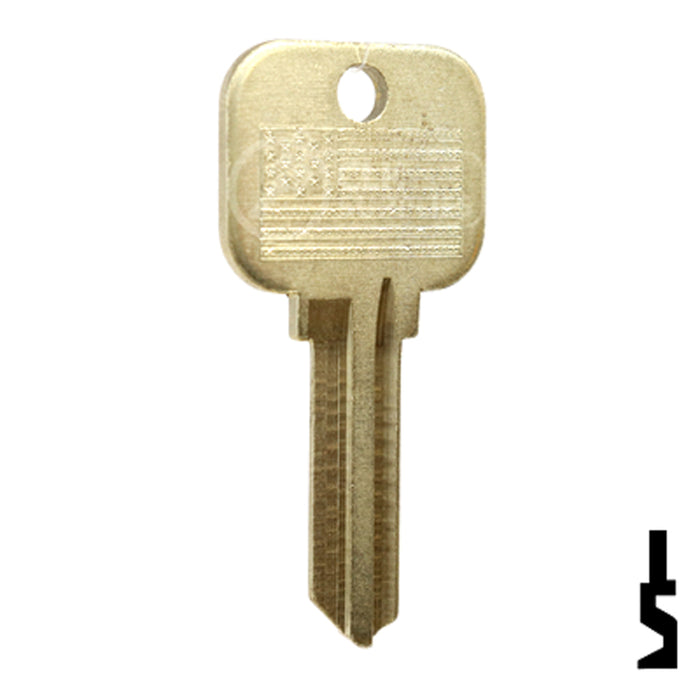 Uncut Key Blank | Master Padlock, Dexter | BD18XR Padlock Key Framon Manufacturing Company, Inc