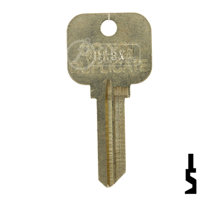 Uncut Key Blank | Master Padlock, Dexter | BD18XR Padlock Key Framon Manufacturing Company, Inc