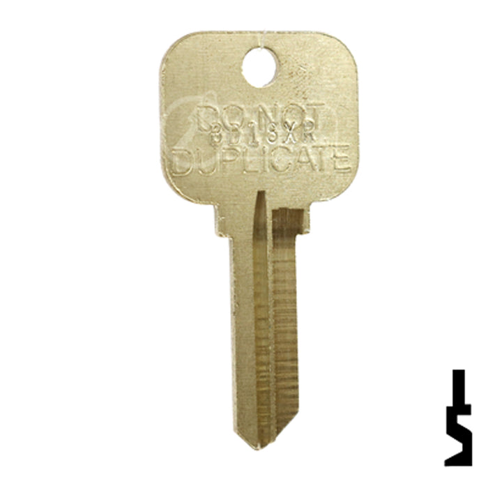 Uncut Key Blank | Master Padlock, Dexter | BD18XR Padlock Key Framon Manufacturing Company, Inc