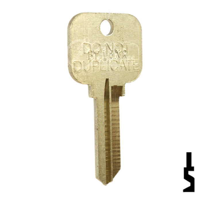 Uncut Key Blank | Master Padlock, Dexter | BD18XR Padlock Key Framon Manufacturing Company, Inc