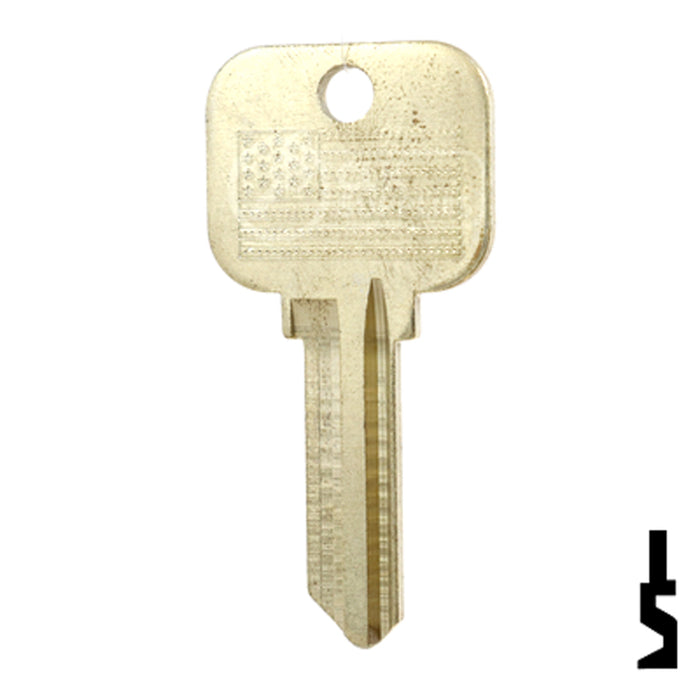 Uncut Key Blank | Master Padlock, Dexter | BD18XR Padlock Key Framon Manufacturing Company, Inc