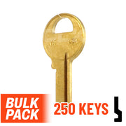Uncut Key Blank | Master Padlock | M1 - 250 Pack by Ilco Padlock Key Ilco