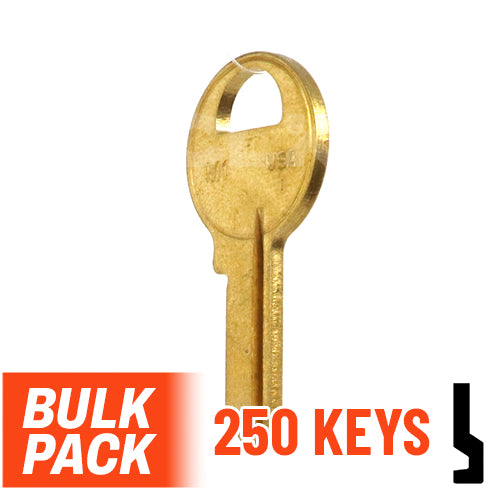 Uncut Key Blank | Master Padlock | M1 - 250 Pack by Ilco Padlock Key Ilco