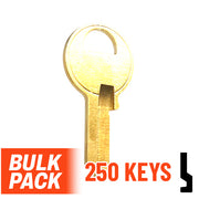 Uncut Key Blank | Master Padlock | M1 - 250 Pack by Ilco Padlock Key Ilco