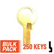 Uncut Key Blank | Master Padlock | M1 - 250 Pack by Ilco Padlock Key Ilco