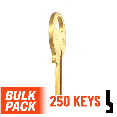 Uncut Key Blank | Master Padlock | M1 - 250 Pack by Ilco Padlock Key Ilco