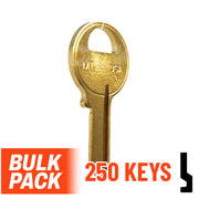 Uncut Key Blank | Master Padlock | M1 - 250 Pack by Ilco Padlock Key Ilco